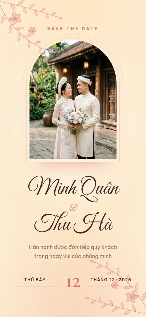 Mẫu thiệp Hồng Ân