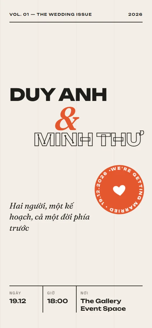 Mẫu thiệp cưới online Vòng Quay
